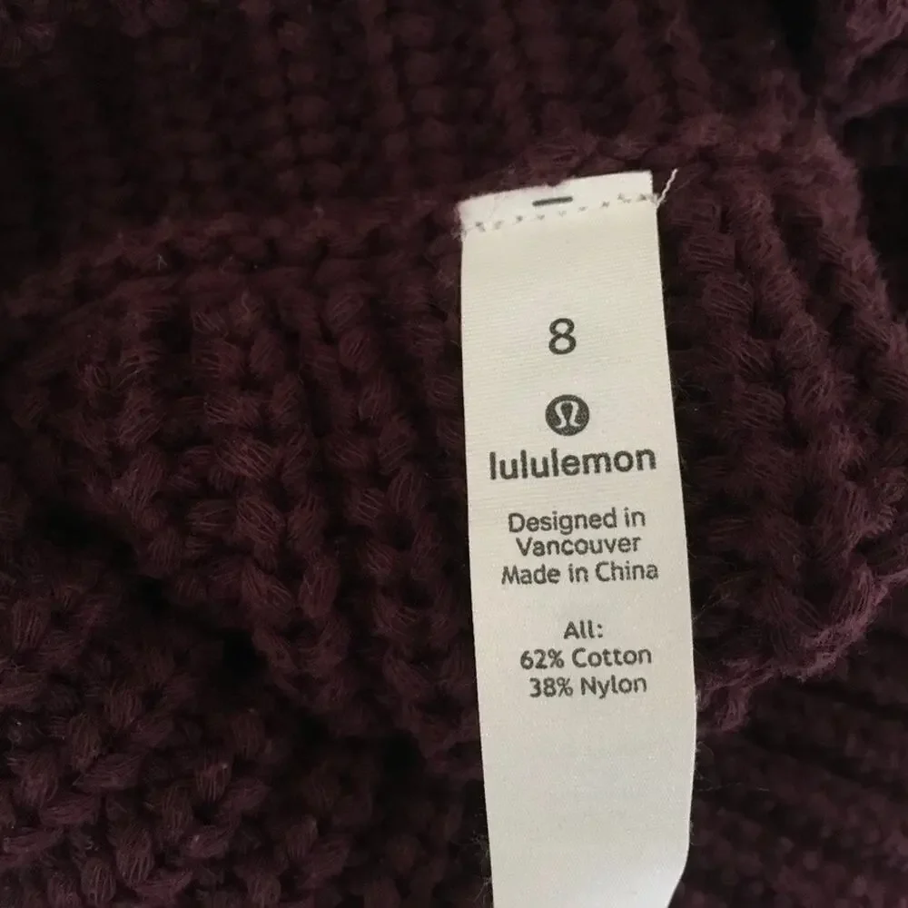 Lululemon Bring The Cozy Cable Knit Turtleneck Sweater